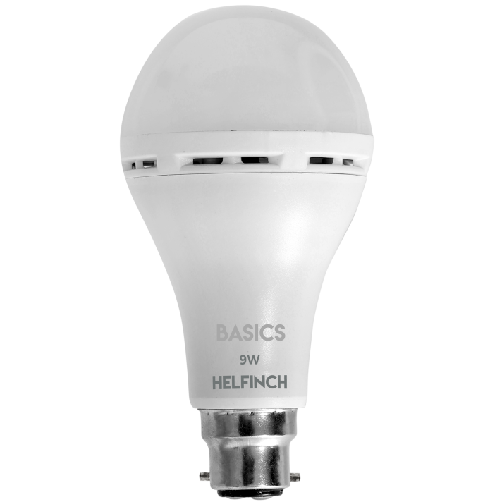 Helfinch Basic Inverter bulb 9w with 1200 mAh battery for city and town homes. 1 hour backup