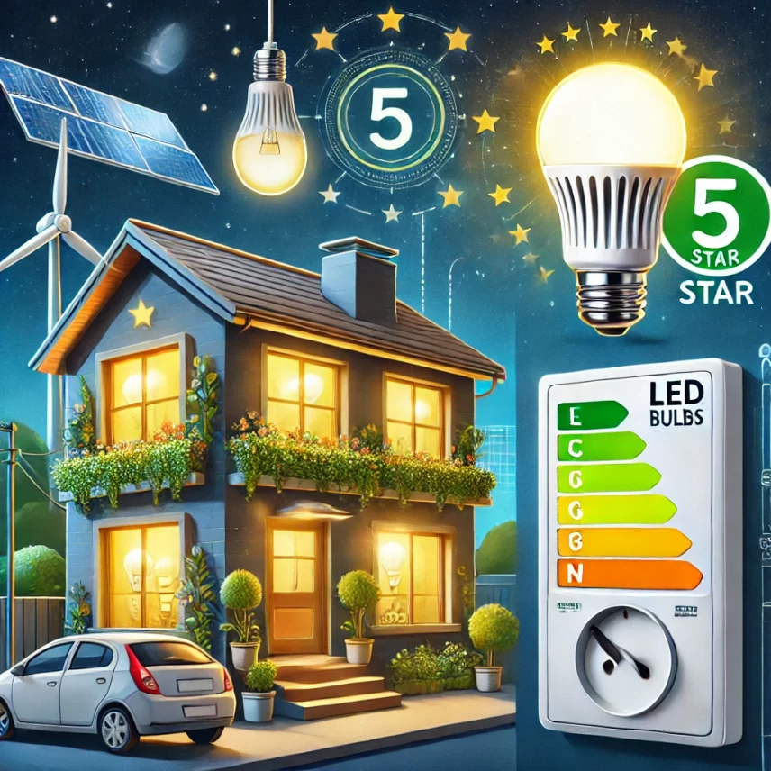 5 Star rated LED Bulbs India BEE DISCOM Power Ministry UJALA Scheme Helfinch India LED Lighting Switchgears MCB Fans Wires LED Battens Rural India. German Technology EV Battery LIFEPO4 LFP Lithium Ion EVs